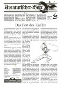 Aventurischer Bote Nr. 25 Das Schwarze Auge Fan-Magazin Zeitrung DSA Der Bote Nr. 25