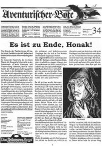 Aventurischer Bote Nr. 34 Das Schwarze Auge Fan-Magazin Zeitrung DSA Der Bote Nr. 34