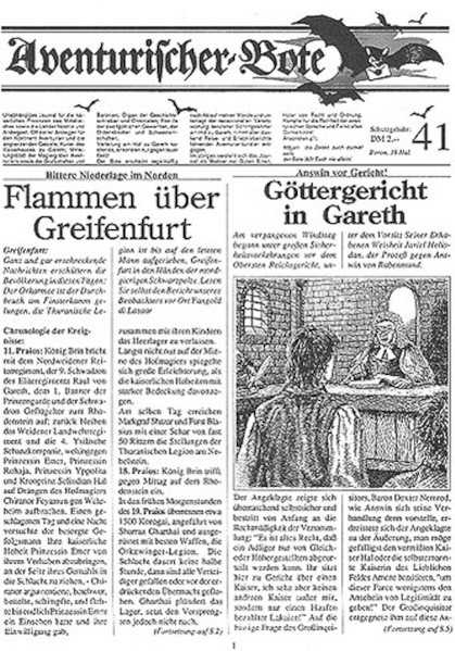 Aventurischer Bote Nr. 41 Das Schwarze Auge Fan-Magazin Zeitrung DSA Der Bote Nr. 41