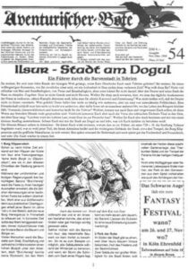 Aventurischer Bote Nr. 54 Das Schwarze Auge Fan-Magazin Zeitrung DSA Der Bote Nr. 54