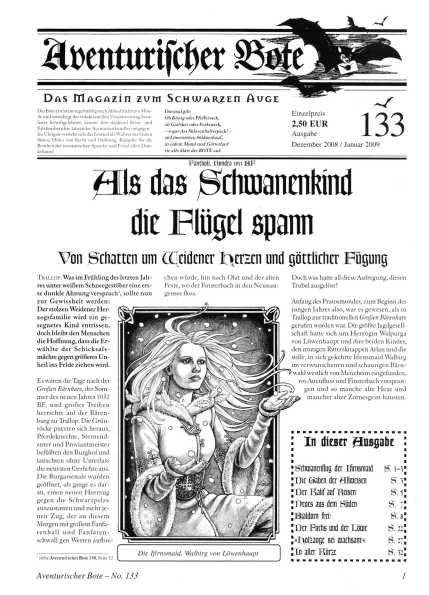 Aventurischer Bote Nr. 133 Das Schwarze Auge Fan-Magazin Zeitrung DSA Der Bote Nr. 133