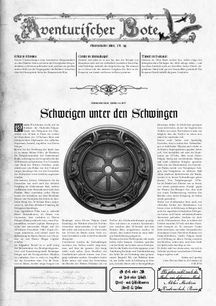 Aventurischer Bote Nr. 199 Das Schwarze Auge Fan-Magazin Zeitrung DSA Der Bote Nr. 199