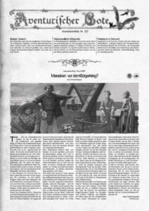 Aventurischer Bote Nr. 237 Das Schwarze Auge Fan-Magazin Zeitrung DSA Der Bote Nr. 237